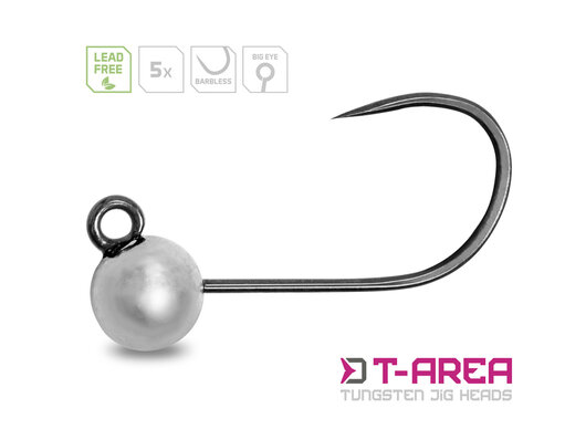 Tête plombée tungstène delphin t-area bl / 5 pcs - argentée - 101006084