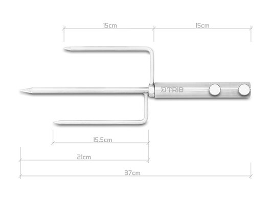 Nerezový zapichovací držiak dáždnika delphin trib - 101005974_2
