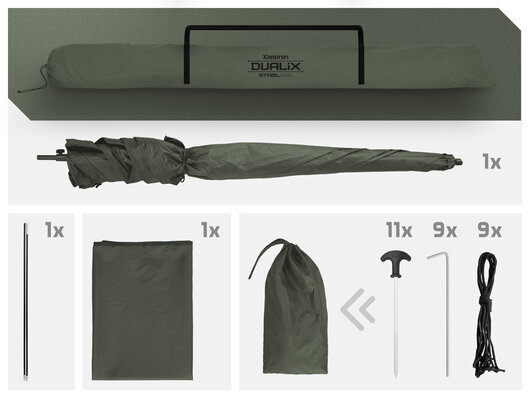 Parapluie de pêche avec auvent delphin dualix stabil - 101005903_93