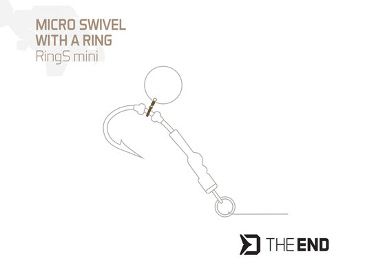 Émerillon micro avec anneau delphin theend rings mini / 10pcs - 101006528_1