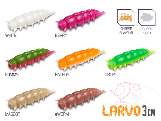 Larve artificielle delphin larvo cheese / 15 pcs - 101006834