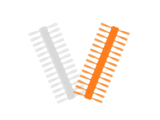 Nekonečná zarážka Delphin Q-STOP / transparentná+oranžová