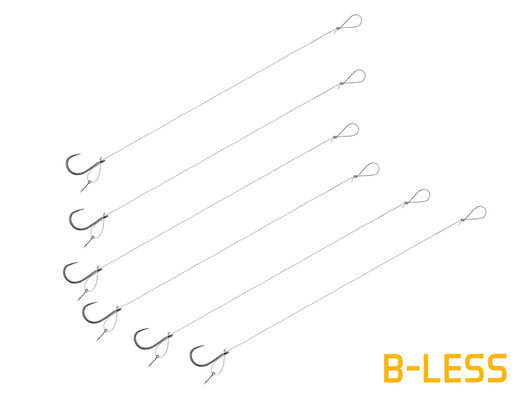 Nadväzec Delphin FLR D-rig / 6ks ‎| 8cm/0,22mm/B-LESS #8/Sting 7mm