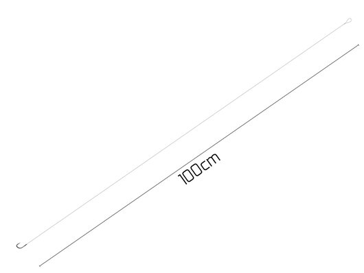 Nadväzec Delphin FDR LongRIG / 8ks | 100cm / 0,12mm / BARB #14