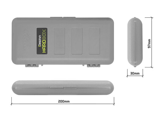 Box na method feedrové nadväzce Delphin HardBOX REAXE | 200x97mm
