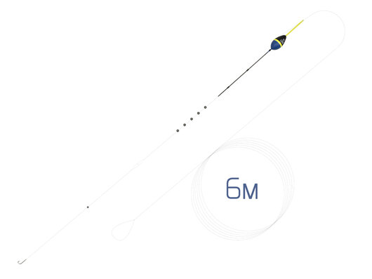 Hotový nadväzec s plavákom na rebríku FloatGO | 6m/0,5g