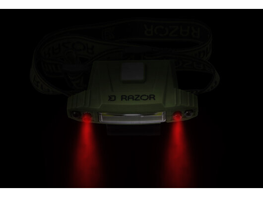 Čelová lampa Delphin RAZOR USB UC