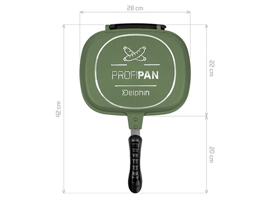 Panvica Delphin ProfiPAN Green | 22x28x7cm