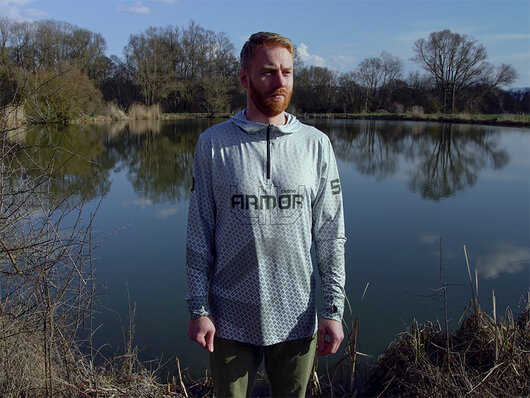 Tričko s kapucňou Delphin UV ARMOR 50+ | Olive S