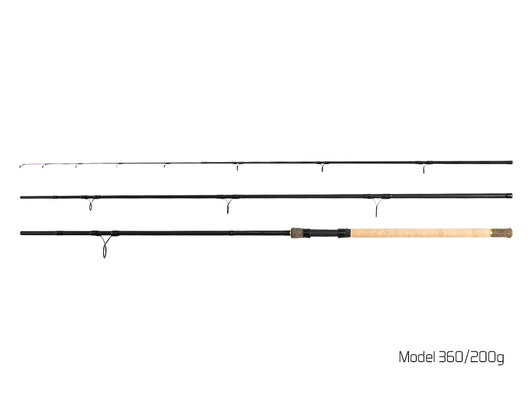 Delphin RIVER Trophy Feeder X-TRA + 4 špičky | 360cm/200g