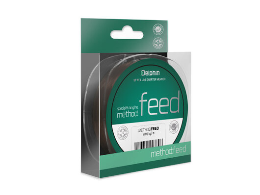 Delphin Method FEED hnedá | 0,14mm 1,8kg 150m