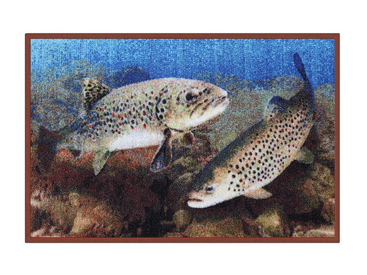 Rohož 3D pstruhy