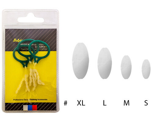 Priehľadná silikónová zarážka / 3ks