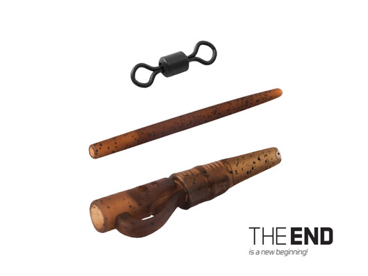 Montáž THE END na olovo pin-swivel / 6ks