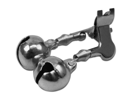 Zvonček Delphin, kovový štipec / 10ks