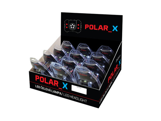 Čelová lampa Delphin POLAR_X | 5+4 LED