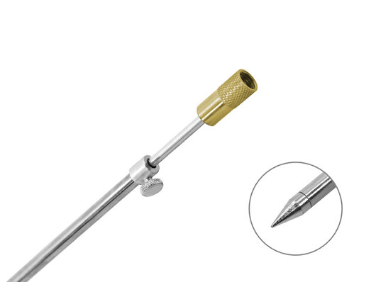 Rázsoška Delphin oceľová so závitom | 40-70cm