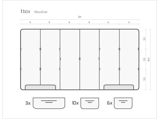 Obojstranná krabica Delphin A-03