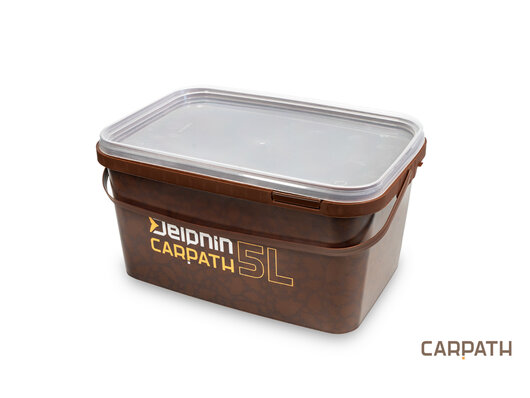 Hranaté vedro s vrchnákom Delphin CARPATH 5l