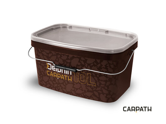 Hranaté vedro s vrchnákom Delphin CARPATH 10l