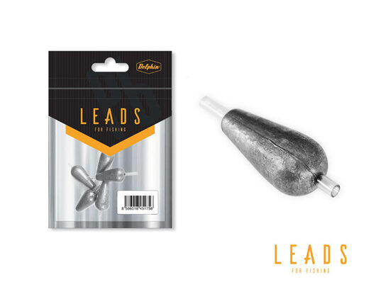 Delphin LEADS Hruška s bužírkou / 5ks | 2g