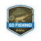 Nálepka GO FISHING!