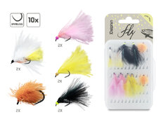 Set de moscas artificiales Delphin FLY / 10 unidades | Pond trout