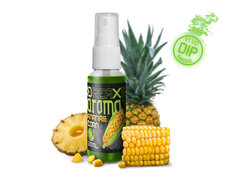 Dip spray para cebos Delphin AromaX/30ml  | Maíz-Piña/fluo verde