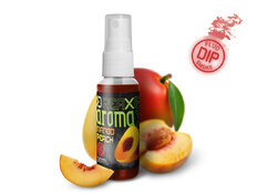 Dip spray para cebos Delphin AromaX/30ml  | Mango-Melocotón/rojo