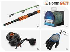 Set de pesca de siluro Delphin VERTICAL