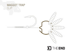 Pinza para gusanos Delphin TheEND Maggot Trap / 15pcs 