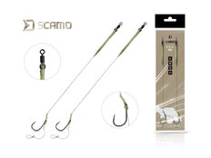Bajo de línea feeder sCAMO Boilie rig / 2 unidades