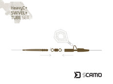 Set Delphin sCAMO HeavyC + Swivel + Tube / 5 sets | #4