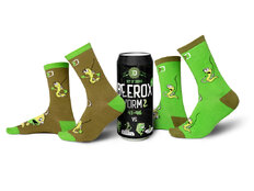 Set de calcetines en lata Delphin BEEROX WORM | talla 41-46 / 2 pares