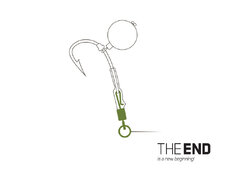 Emerillón rápido con anilla THE END / 10 uds. | talla #4
