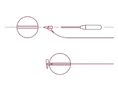 Tope infinito Delphin Q-STOP / amarillo + rosa  | 7mm