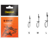 Conector rápido de pesca Delphin Q-SNAP / 10pcs / 0,6mm 