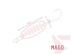 Cucharilla ondulante Delphin MAGO 