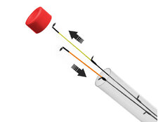 Tubo para puntas Delphin FEEDER  | 30mmx68cm