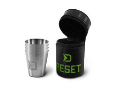 Set de vasos de acero inoxidable Delphin RESET 4 en 1  | 4x30ml