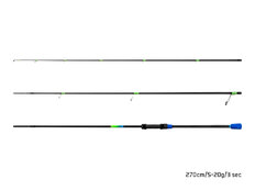 Delphin PETROL ParA Compact / 3 tramos | 2,70 m / 5–20 g