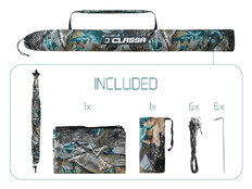 Paraguas con lateral Delphin CLASSA CAMO  | 250cm 3/4