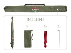 Paraguas Delphin RAINY  | 250cm/verde