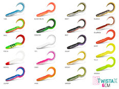 Cebo artificial Delphin TwistaX Eeltail UVs / 5pcs 