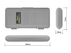 Caja para montajes de method feeder Delphin HardBOX REAXE  | 200x97mm