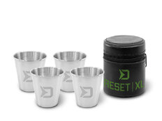 Juego de vasos de acero inoxidable Delphin RESET XL 4 en 1