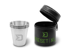 Juego de vasos de acero inoxidable Delphin RESET XL 4 en 1