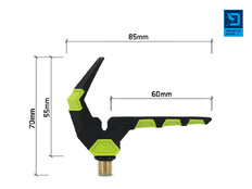 Soporte para cebador Delphin SIXTO REAXE Front