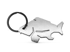 Llavero con abridor de botellas Delphin CARPENER plateado  | plateado