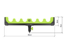Soporte para feeder Delphin REAXE EvaBACK  | 36cm